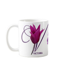 Anpassbare Bezeichnung Victoria Monogramm hübsch f