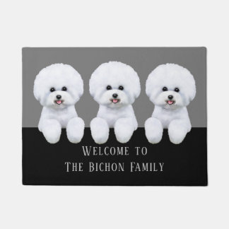 Anpassbare Bichon Frise Doormat Fußmatte