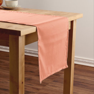 Anpassbare Blankenvorlage für Apricot Solid Color Mittelgroßer Tischläufer