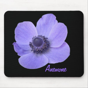 Anpassbare Blaue Anemone-Blume Mousepad