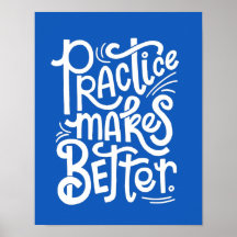 Anpassbare blaue Praxis macht Poster besser