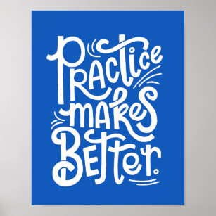 Anpassbare blaue Praxis macht Poster besser