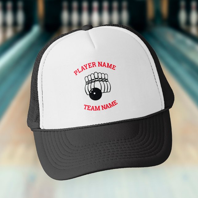 Anpassbare Bowling-Team Truckerkappe (Von Creator hochgeladen)