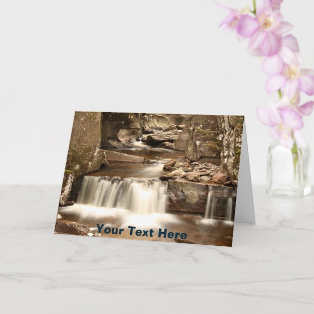 Anpassbare Bracklinn Falls, Perthshire, Schottland Karte (Orchidee)