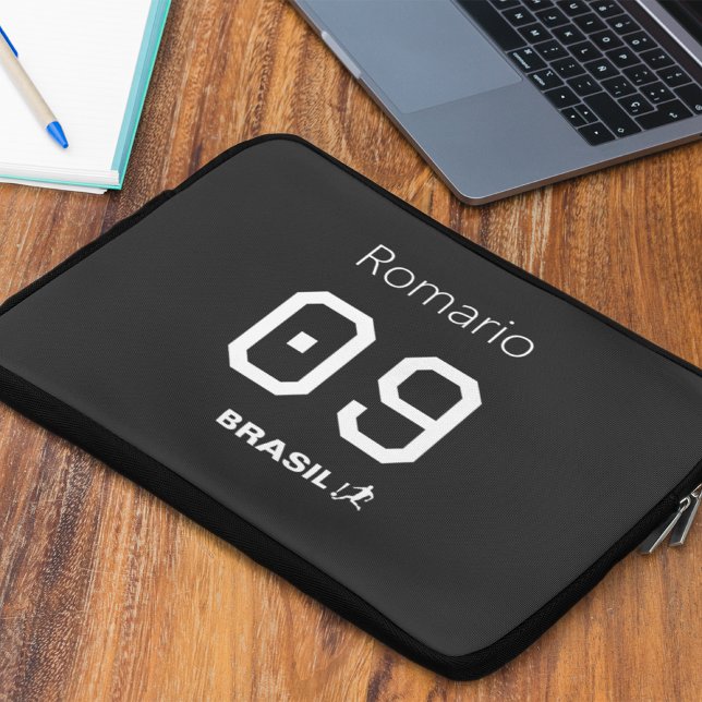 Anpassbare Brasil Seleção personalisierte Accessoi Laptopschutzhülle (Von Creator hochgeladen)