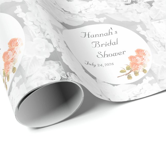 Anpassbare Brautparty Geschenkpapier (Rolleneckpunkt)