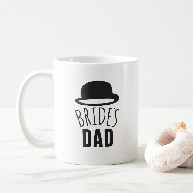 Anpassbare Brides Vater Vater der Braut Dank Kaffeetasse (Mit Donut)