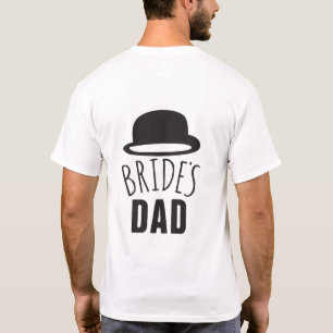 Anpassbare Brides Vater Vater der Braut Dank T-Shirt