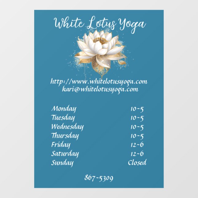 Anpassbare Business Window Cloning Fensteraufkleber (Blatt)