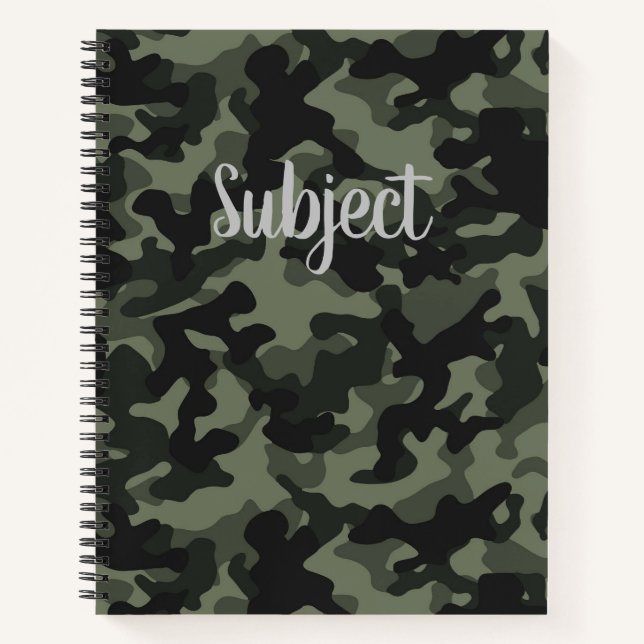 Anpassbare Camouflage Notizbuch (Vorderseite)