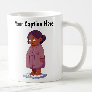 Anpassbare Cartoon-Gewichtsskala Kaffeetasse