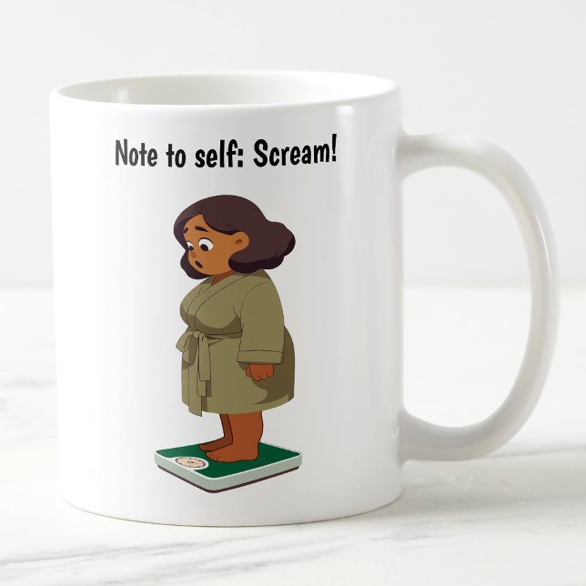 Anpassbare Cartoon-Waage  Kaffeetasse (Von Creator hochgeladen)