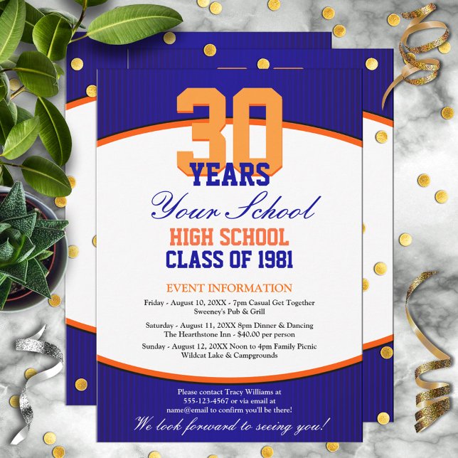 Anpassbare Class-Wiedersehen Einladung (Von Creator hochgeladen)