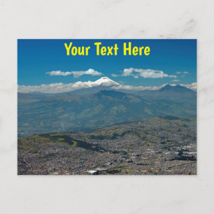 Anpassbare Cotopaxi & Quito Postkarte