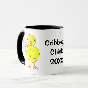 Anpassbare Cribbage Chick Tasse