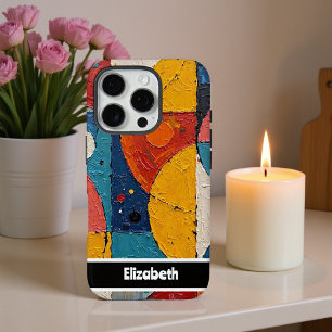 Anpassbare Cubist Blocks Telefonabdeckung iPhone 16 Pro Hülle