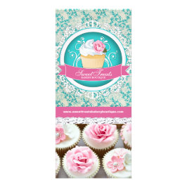 Anpassbare Cupcake Boutique Rack Card Werbekarte