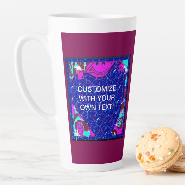 Anpassbare Darstellung der Liebe Latte-Tasse Milchtasse (Beispiel)