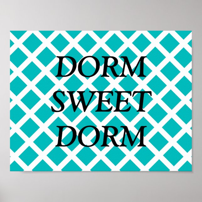 Anpassbare Dorm Sweet Dorm Poster (Vorne)