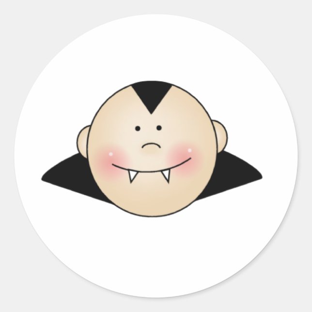 Anpassbare Dracula Runder Aufkleber (Vorderseite)