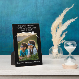 Anpassbare Eclipse Foto Plaque Fotoplatte