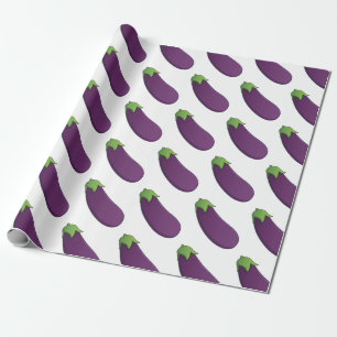 Anpassbare Eggplant Geschenkpapier