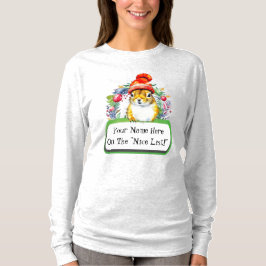 Anpassbare Eichhörnchen "Auf der 'Nice List'"-T-Sh T-Shirt