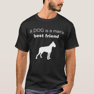 Anpassbare Ein Hund ist der beste Freund eines Men T-Shirt