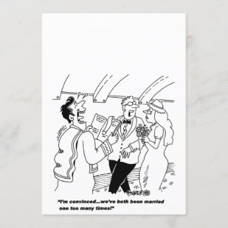 Anpassbare Einladungen für Hochzeiten von Cartoon