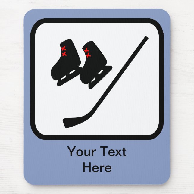 Anpassbare Eishockey-Logos Mousepad (Vorne)