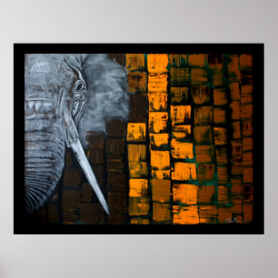 Anpassbare Elephant Poster