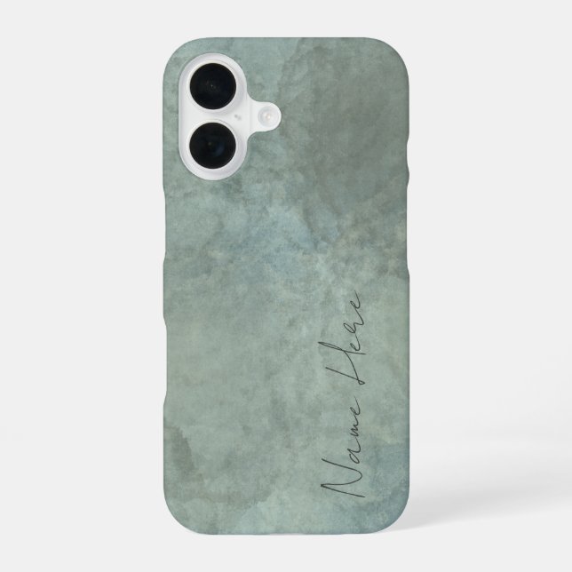 Anpassbare erdige elegante Handyhülle iPhone 16 Hülle (Rückseite)