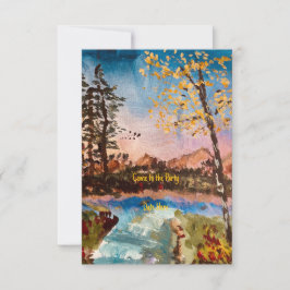 Anpassbare Fall-Party Einladung oder Rett des Da