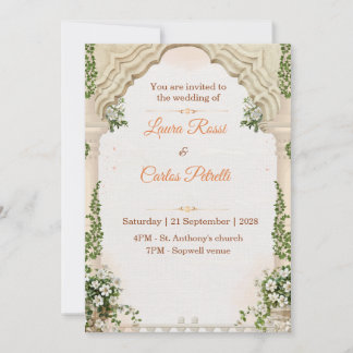 Anpassbare fantastische Hochzeitseinladung Einladung