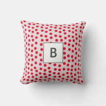 Anpassbare Farben Polka-Punkte-Monogramm
