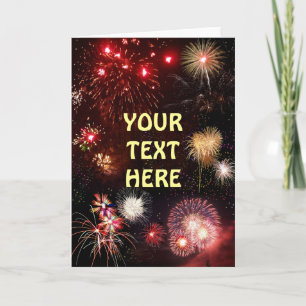 Anpassbare Fireworks Karte