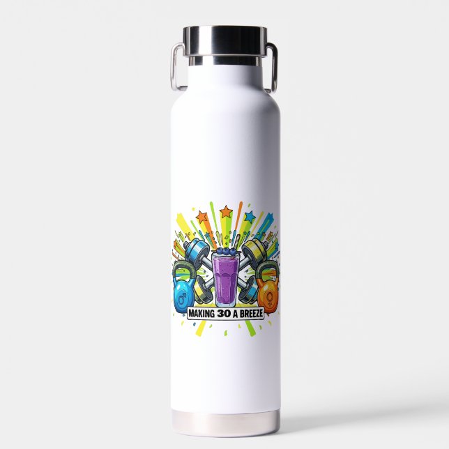 Anpassbare Fitness-Smoothie-Feier Trinkflasche (Vorne)