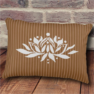 Anpassbare Flaming Lotus-Blume Akzent Kissen