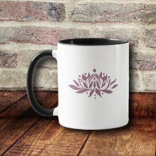 Anpassbare Flammende Lotusblume Tasse