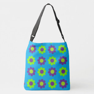 Anpassbare Flower Power Tragetaschen Mit Langen Trägern