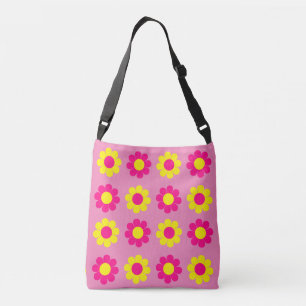 Anpassbare Flower Power Tragetaschen Mit Langen Trägern