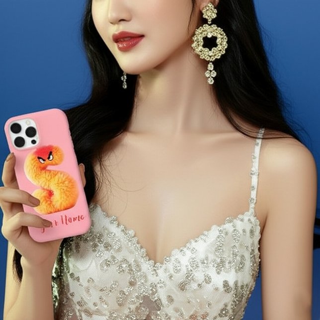 Anpassbare Fluffy Monster S Initial Case-Mate iPhone Hülle (Von Creator hochgeladen)