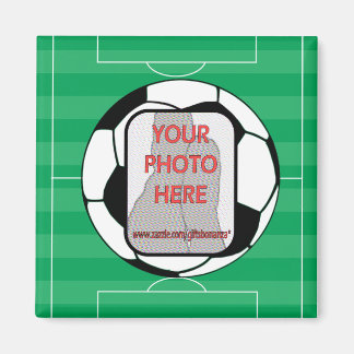 Anpassbare Foto-Fußball Magnet