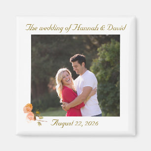 Anpassbare Foto-Gastgeschenk Hochzeit Magnet