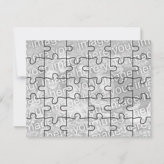 Anpassbare Foto "Mock" Puzzle Card-30 Stück (Vorderseite)