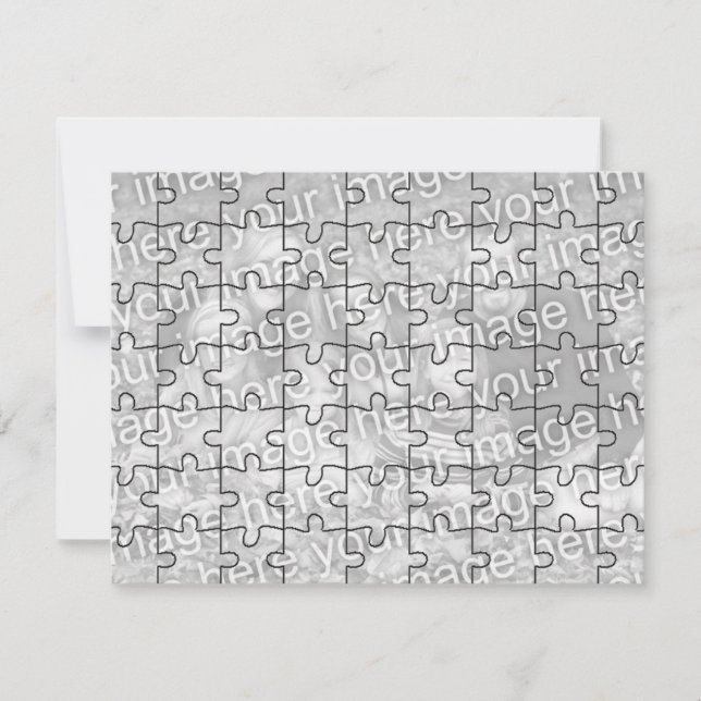 Anpassbare Foto "Mock" Puzzle Card-63 Stück (Vorderseite)