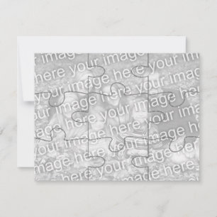 Anpassbare Foto "Mock" Puzzle Card-9 Stücke