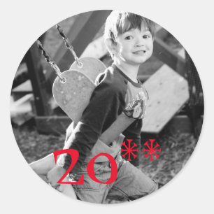 Anpassbare Foto-Sticker Runder Aufkleber