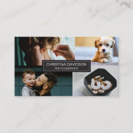 Anpassbare Fotografie-Portfolio Visitenkarte