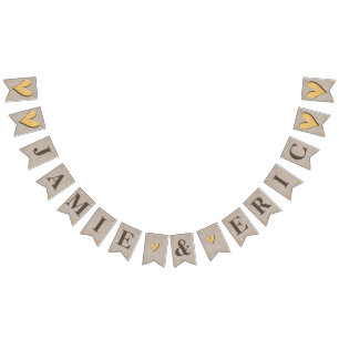 Anpassbare Frack 16 Flag Bunting with Hear Wimpelkette